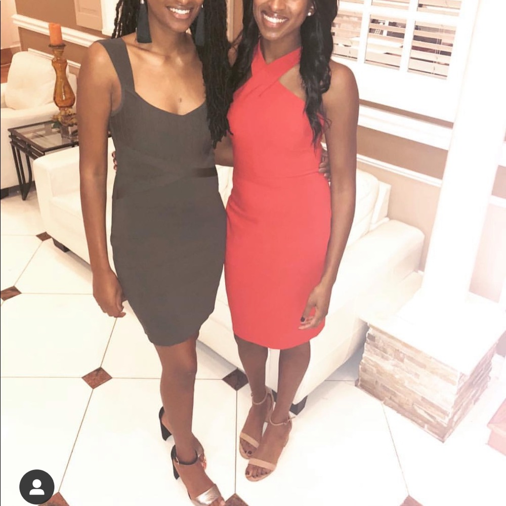 Guess olive green bandage dress size 6